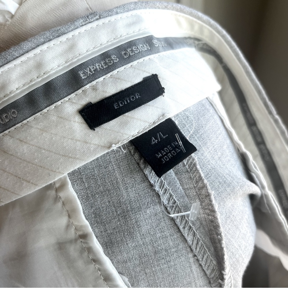 Express Design Studio Editor Light Gray Trouser S… - image 8